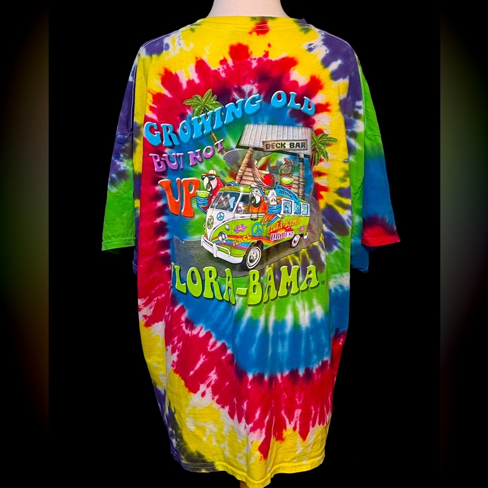 FLORA-BAMA Tie Dyed T-Shirt Size 2X